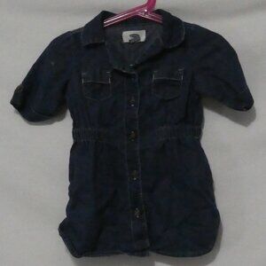 OLD NAVY | 18-24 months | Blue Button-Up Short Sleeve Denim Dress